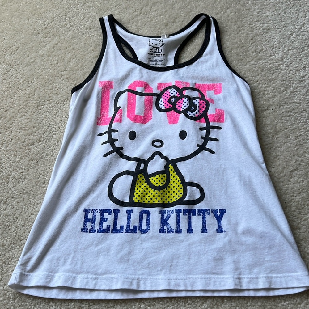 Hello Kitty White Racerback XS